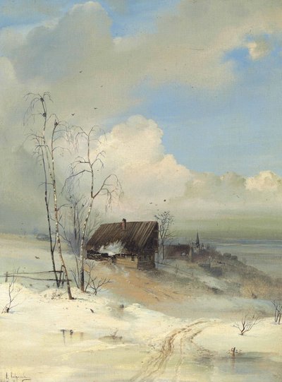 The Arrival of Spring by Alexei Kondratjewitsch Sawrassow